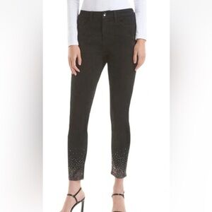 Jen 7 by 7 for all mankind rhinestone black jeans NWT‎